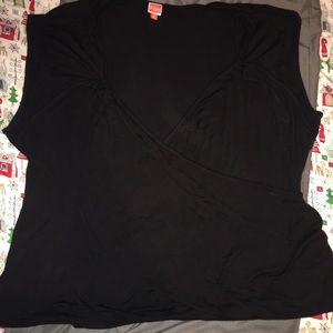 ModCloth Black Retro-Style Black Shirt